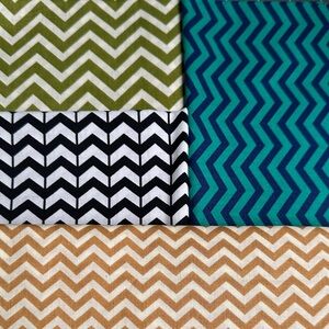 Chevron Pattern Fabric Set of 4